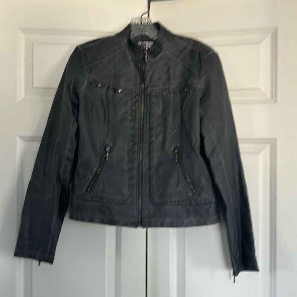 Bernardo Jacket Grey Size Small
